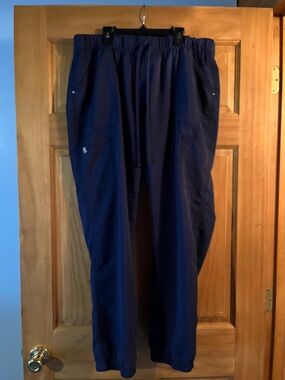 Scrubstar Navy Elastic-Waist Cargo Pants